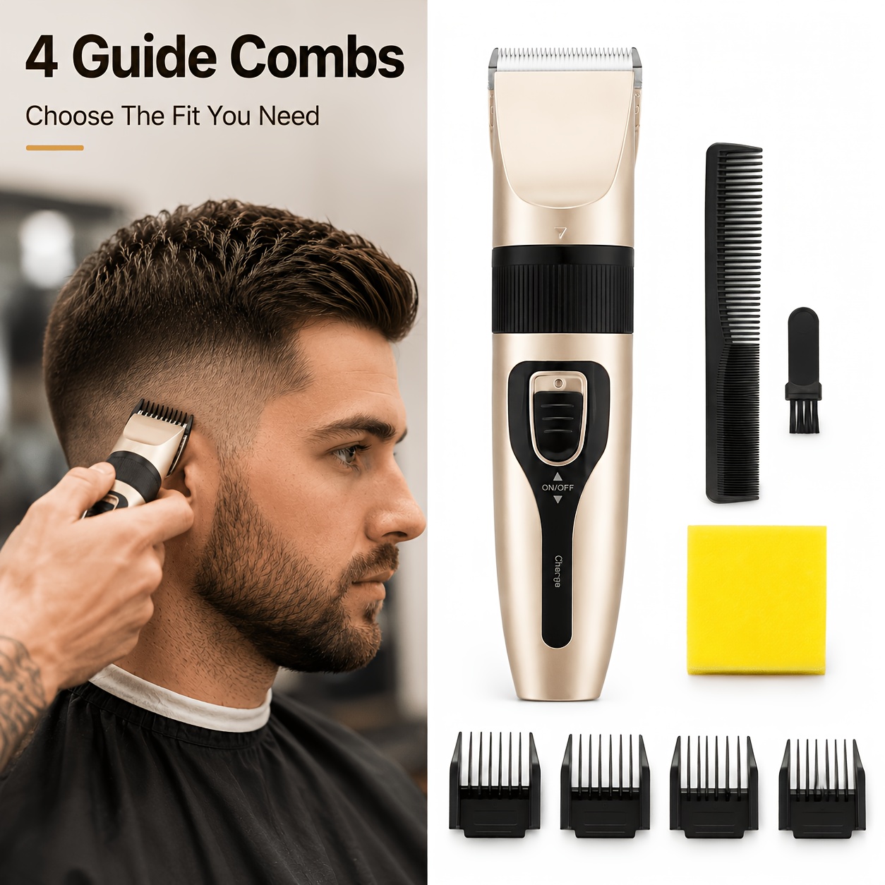 Men'S Grooming Hairstyles - Máquina de cortar pelo inteligente de
