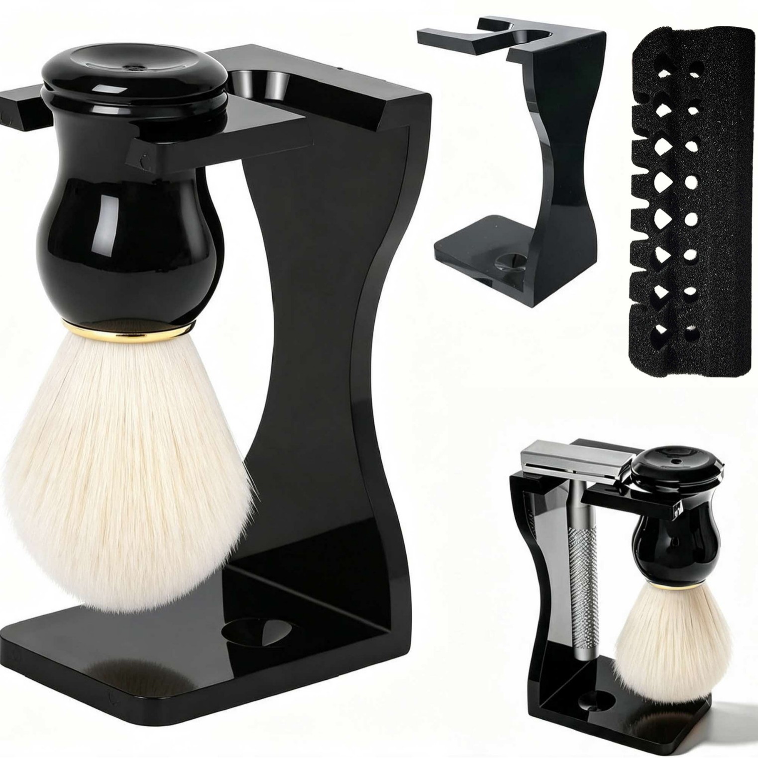 Mens Grooming Travel Kit - Kit de brocha para afeitar, herramienta