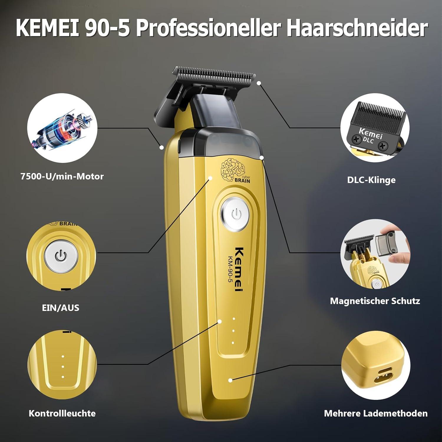 Cortadora de Pelo KEMEI para H - Electric Shaver Rotary reseña y precio