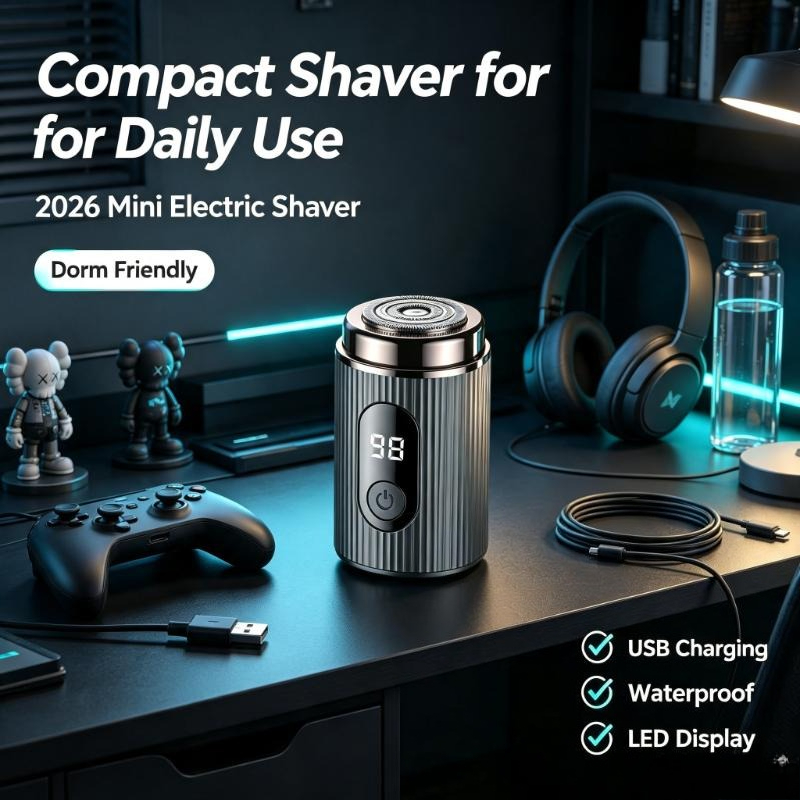 Mini Afeitadora Eléctrica 2026 - Mens Grooming Travel Kit reseña y precio