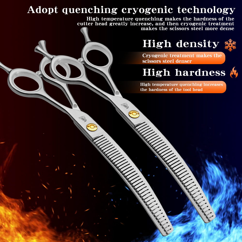 Tijeras de púas curvas para el - Grooming Scissors reseña y precio