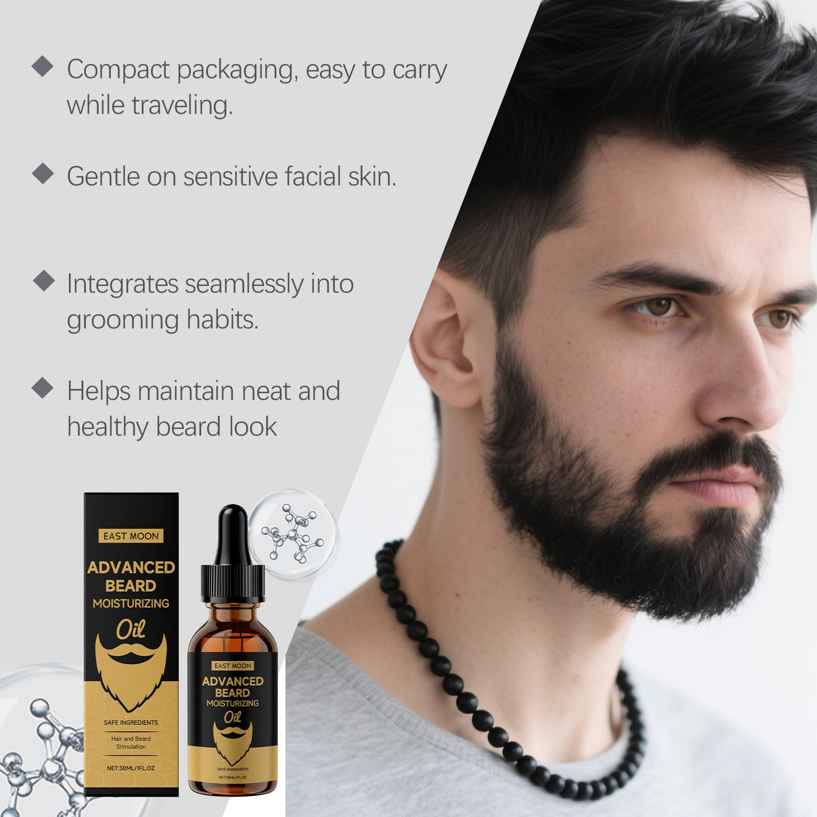 Aceite para Barba East Moon Ro - Beard Oil reseña y precio