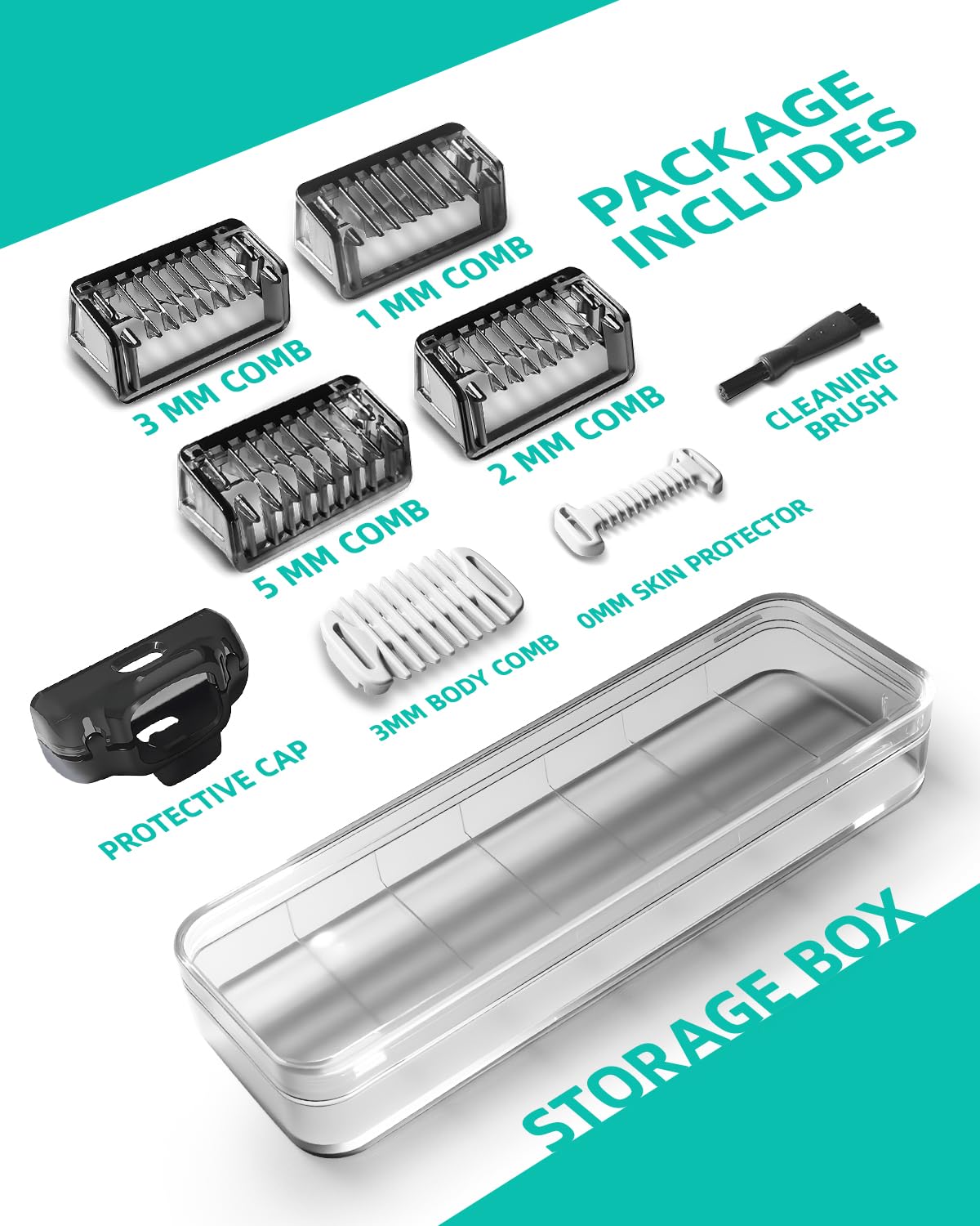 KVIFO 3-8 Uds protectores de p - Beard Trimmer reseña y precio