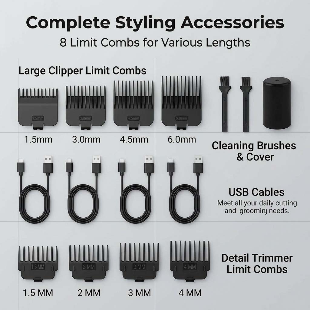 Set de cortapelos para hombre  - Grooming Kit reseña y precio