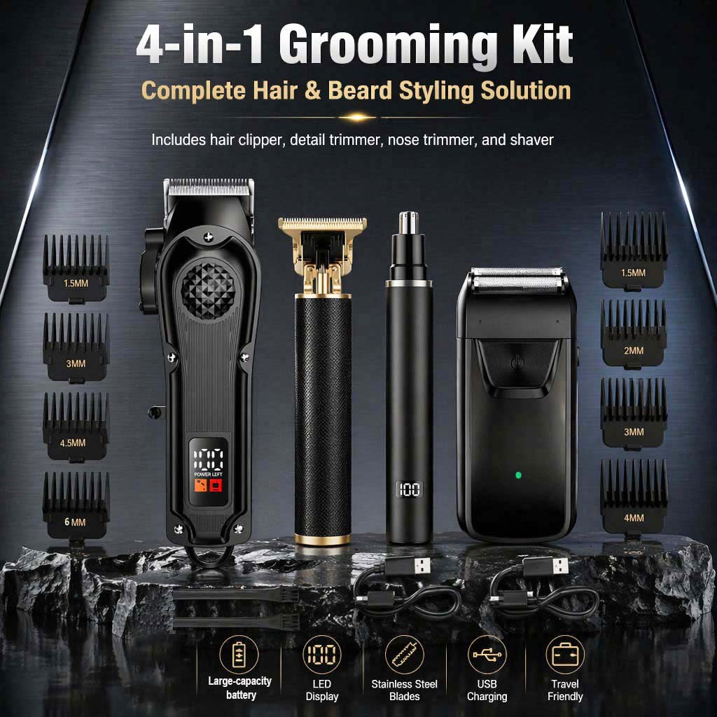 Set de Cortapelos 4 en 1 para  - Electric Shaver Rotary reseña y precio
